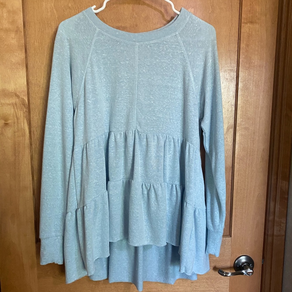 Baby blue Urban Outfitters ‘baby doll’ long sleeve